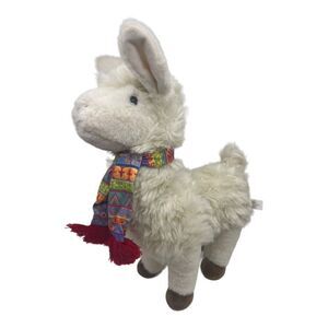 Maison Chic Llama Plush Stuffed Animal with scarf  Retired 2018 HTF
